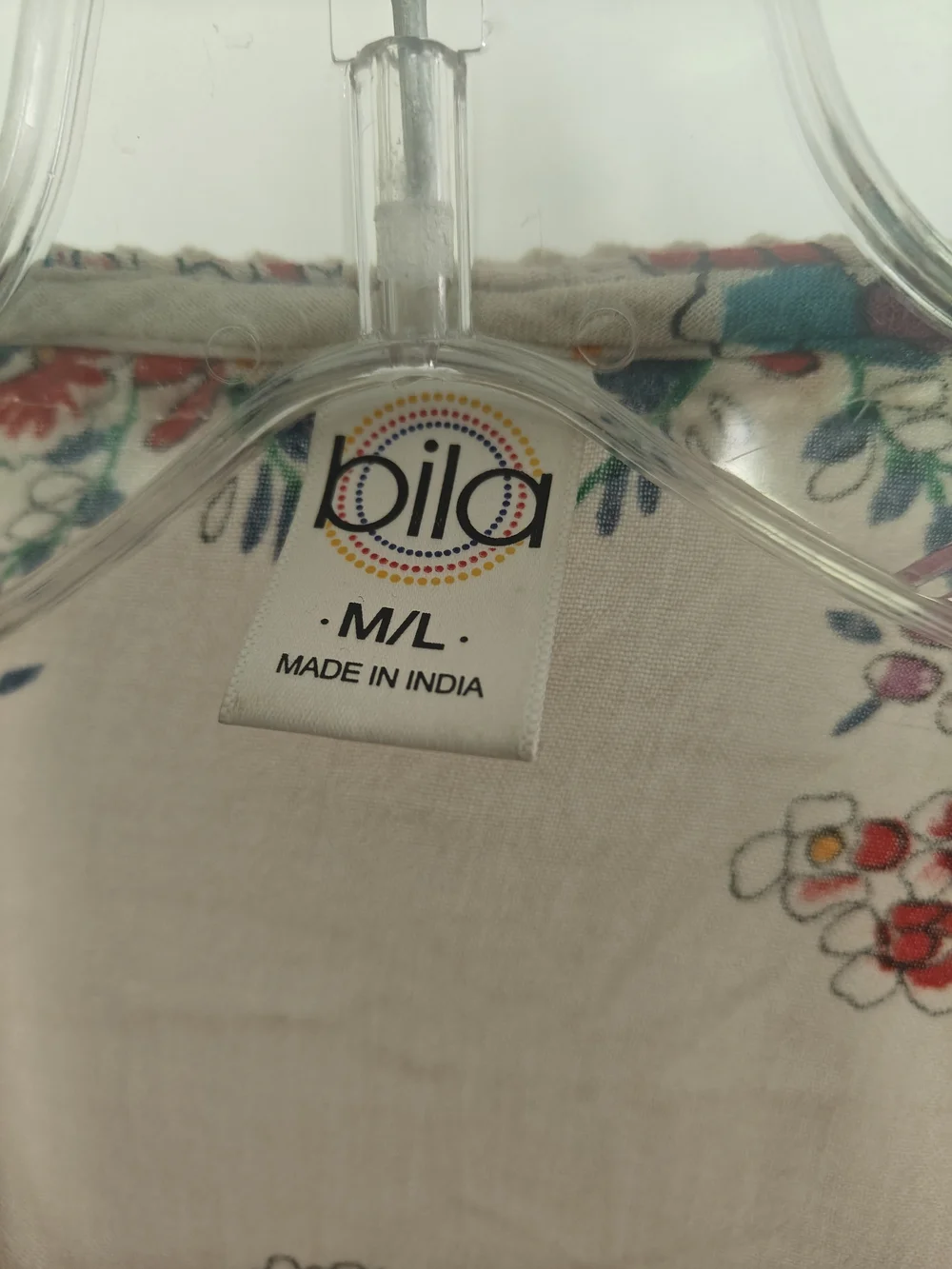 Bila Cream Floral Open Front Kimono with Multicolor Blooms - Picture 3 of 9
